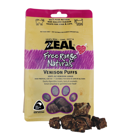 Zeal Venison Puffs Dog Treats [Wt: 85 g]