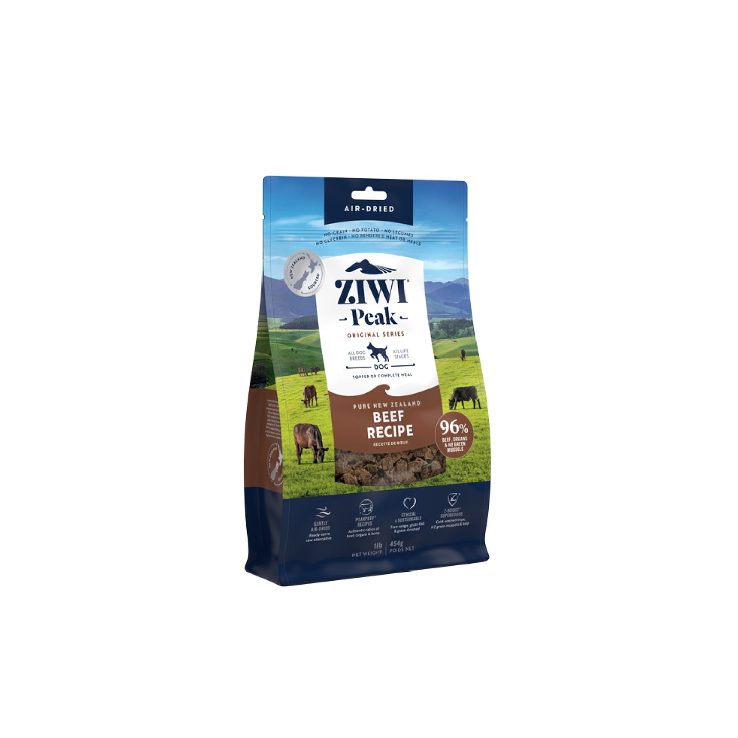 Ziwi Peak Originals Air Dried Dog Food 454g