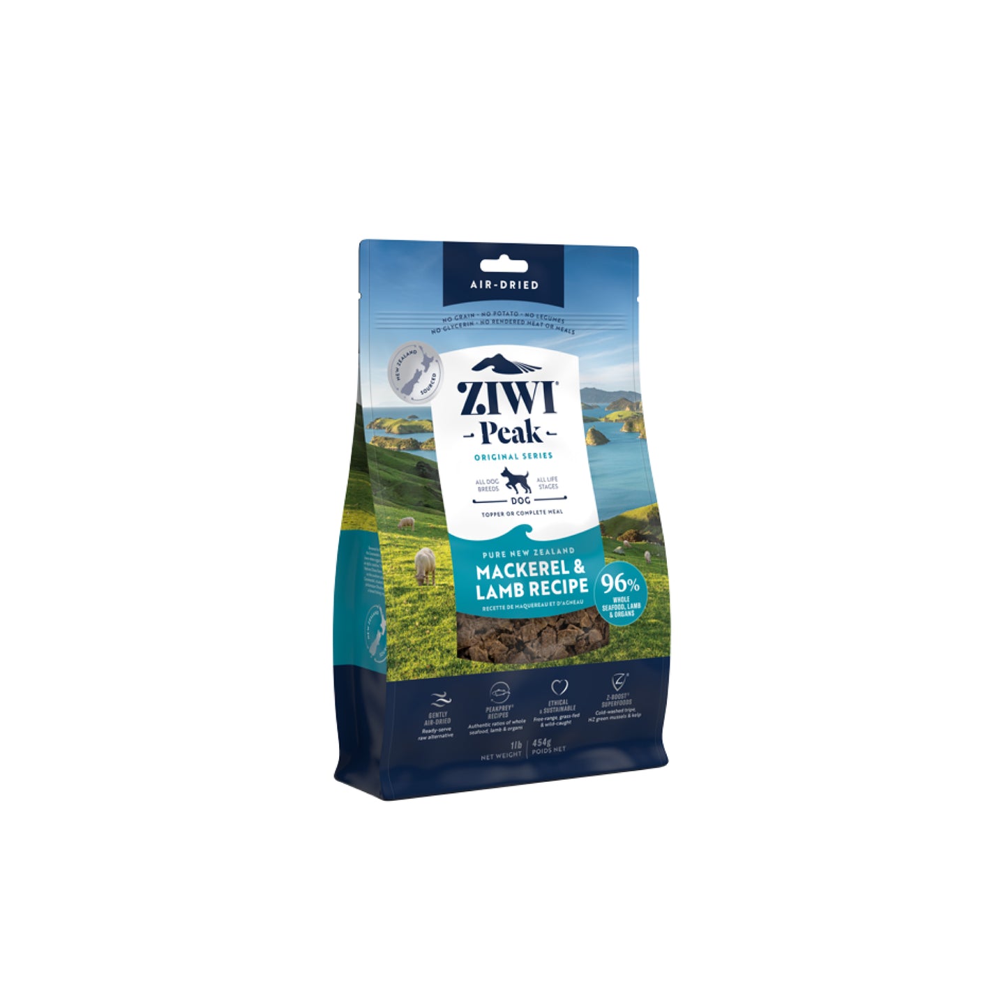 Ziwi Peak Originals Air Dried Dog Food 454g