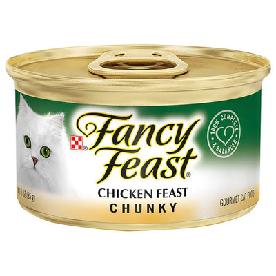 Fancy Feast Chunky Chicken Canned Cat Wet Food 85g x 24pcs