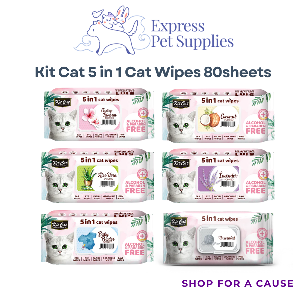 Kit Cat 5 in 1 Cat Wipes 80 sheets