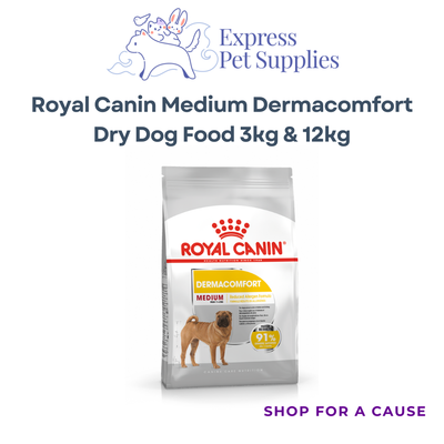 Royal Canin Medium Dermacomfort Dry Dog Food 3kg & 12kg