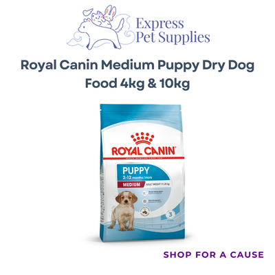 Royal Canin Medium Puppy Dry Dog Food 4kg & 10kg