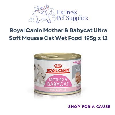 Royal Canin Mother & Babycat Ultra Soft Mousse Cat Wet Food 195g x 12