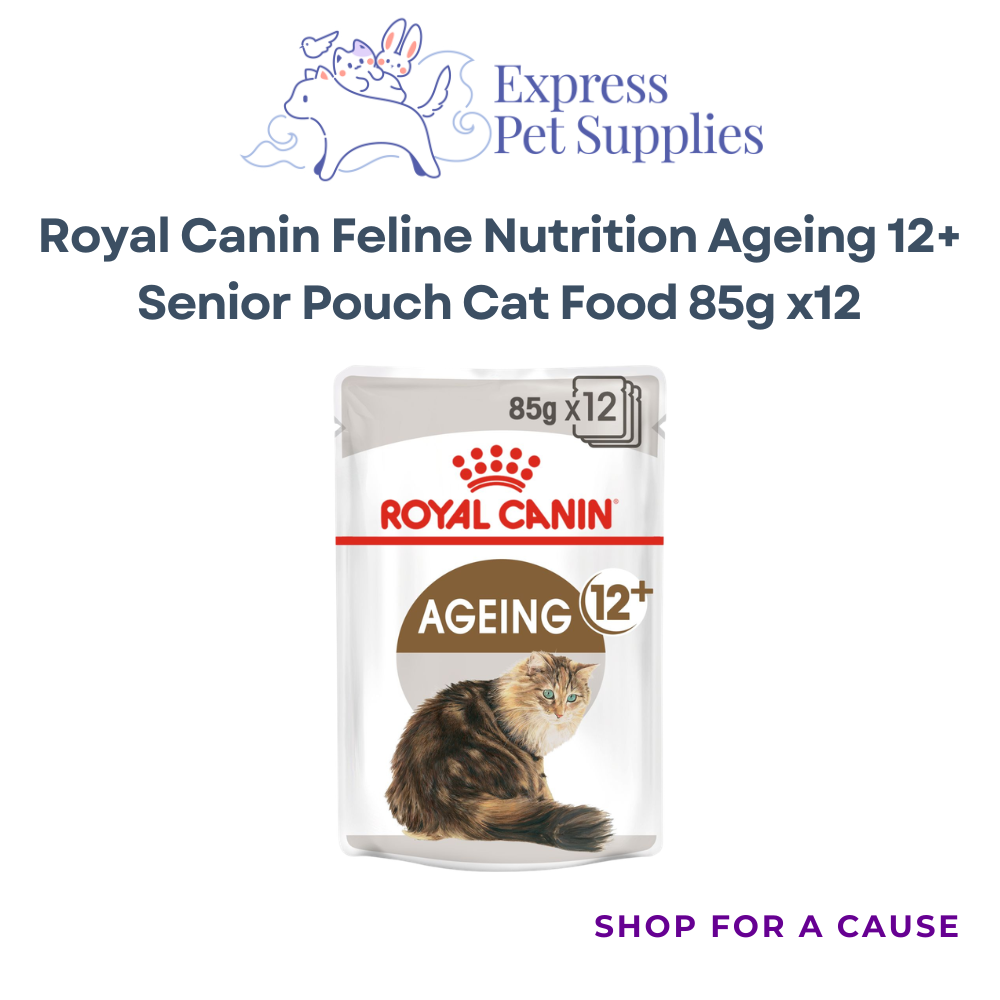 Royal Canin Feline Nutrition Ageing 12+ Senior Pouch Cat Food 85g x12