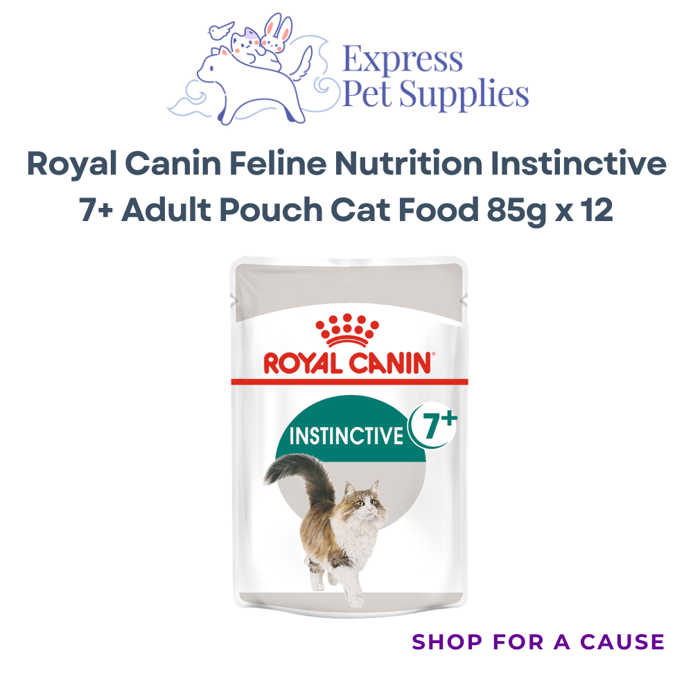 Royal Canin Feline Nutrition Instinctive 7+ Adult Pouch Cat Food 85g x 12