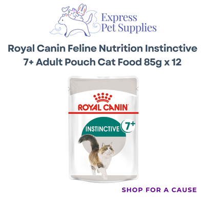 Royal Canin Feline Nutrition Instinctive 7+ Adult Pouch Cat Food 85g x 12