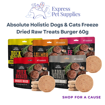 Absolute Holistic Dogs & Cats Freeze Dried Raw Treats Burger 60g