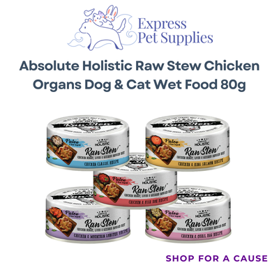 Absolute Holistic Raw Stew Chicken Organs Dog & Cat Wet Food 80g