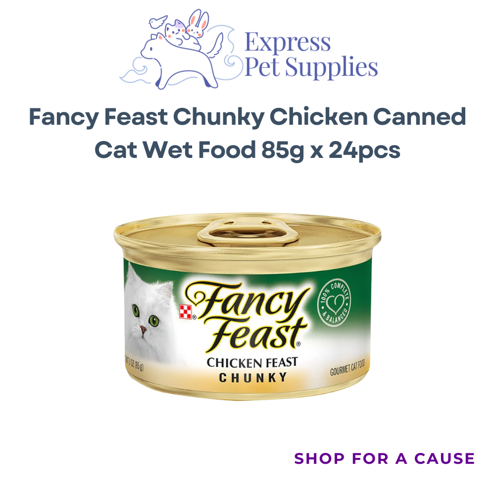 Fancy Feast Chunky Chicken Canned Cat Wet Food 85g x 24pcs