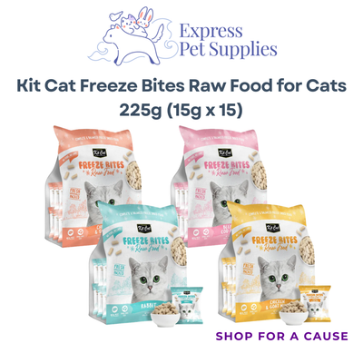 Kit Cat Freeze Bites Raw Food for Cats 225g (15g x 15)