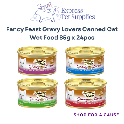 Fancy Feast Gravy Lovers Canned Cat Wet Food 85g x 24pcs