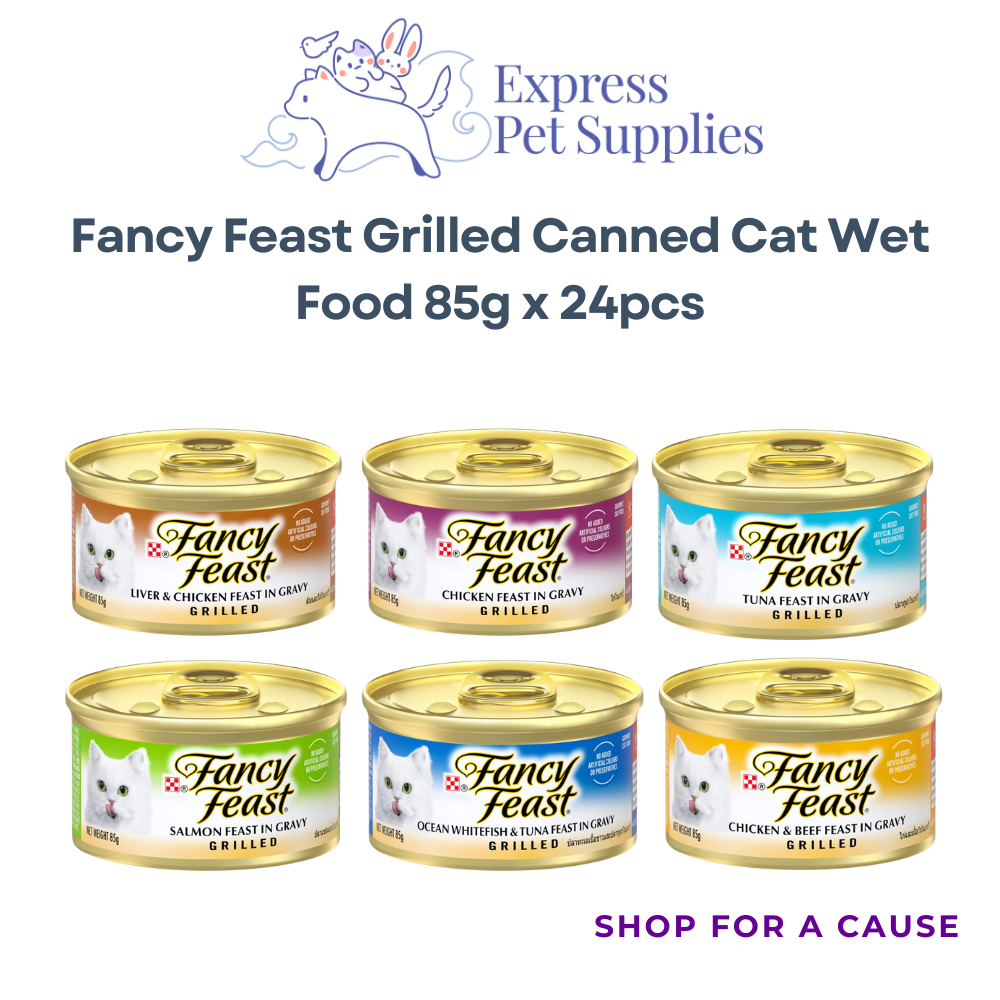 Fancy Feast Grilled Canned Cat Wet Food 85g x 24pcs