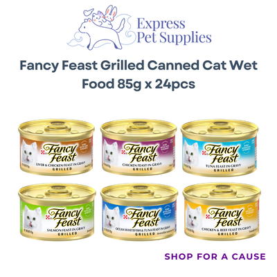 Fancy Feast Grilled Canned Cat Wet Food 85g x 24pcs