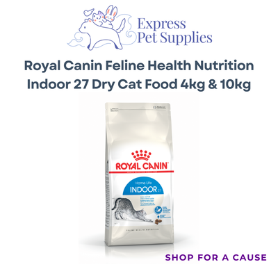 Royal Canin Feline Health Nutrition Indoor 27 Dry Cat Food 4kg & 10kg