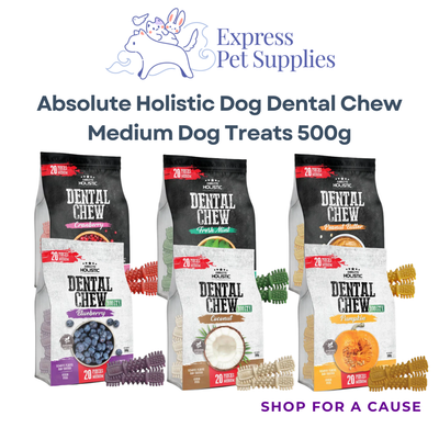 Absolute Holistic Dog Dental Chew Medium Dog Treats 500g