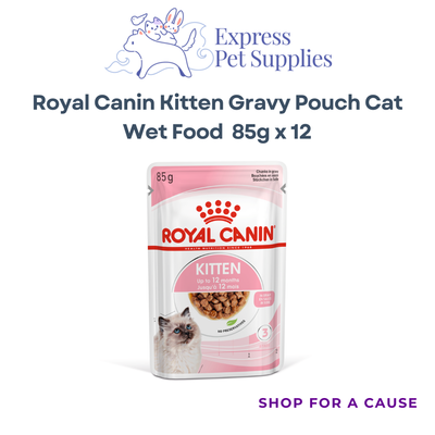 Royal Canin Feline Nutrition Kitten Gravy Pouch Cat Food 85g x 12