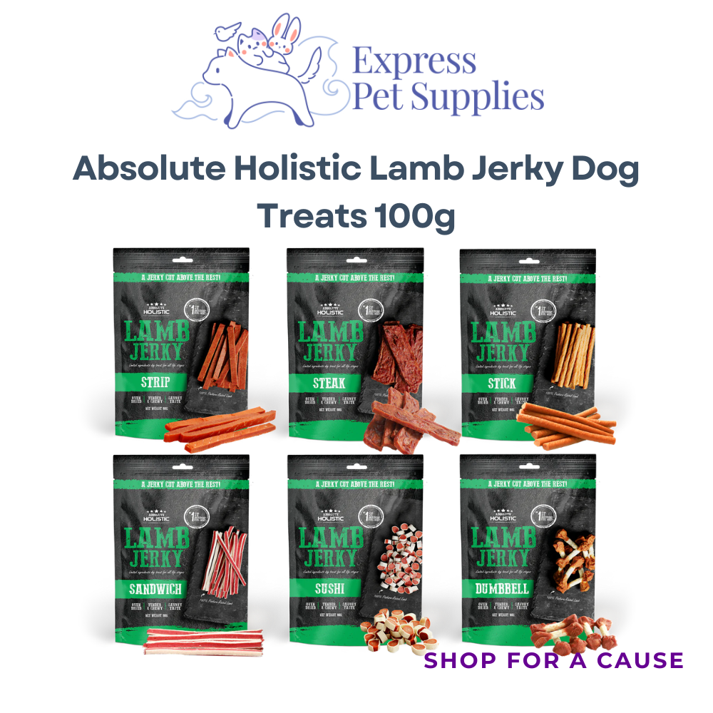 Absolute Holistic Lamb Jerky Dog Treats 100g