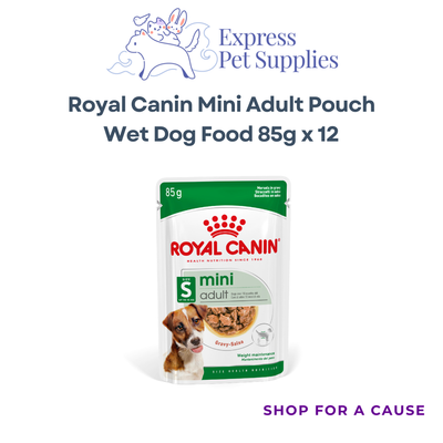 Royal Canin Mini Adult Pouch Wet Dog Food 85g x 12