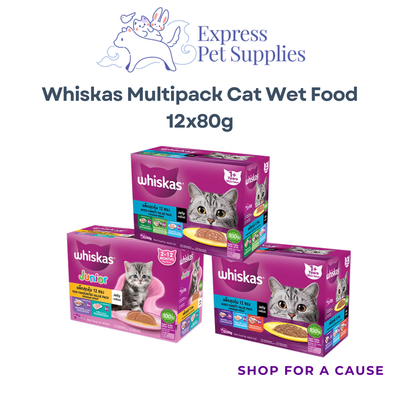 Whiskas Multipack Cat Wet Food 12x80g