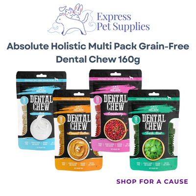 Absolute Holistic Multi Pack Grain-Free Dental Chew Dog Treats 160g