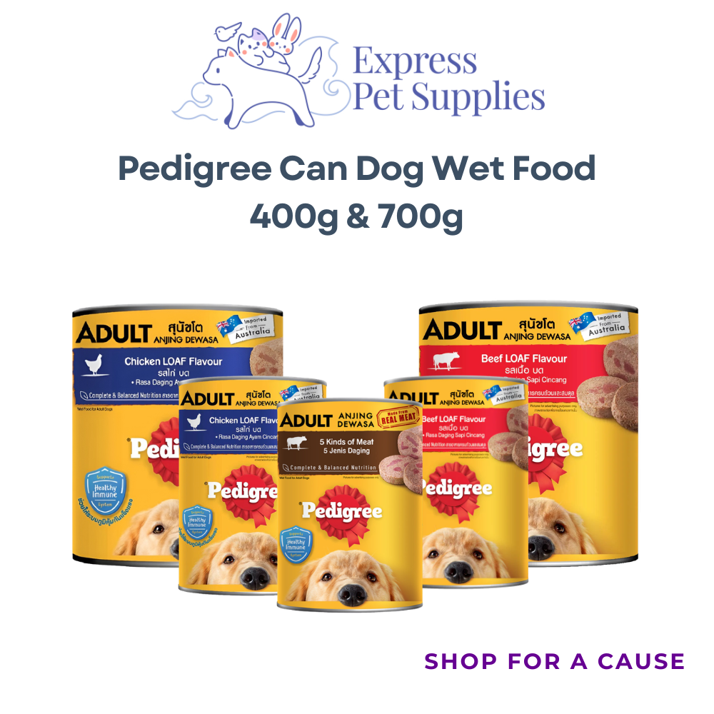 Pedigree Can Dog Wet Food 400g & 700g