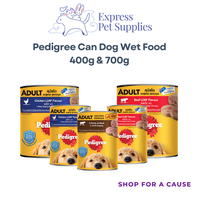 Pedigree Can Dog Wet Food 400g & 700g