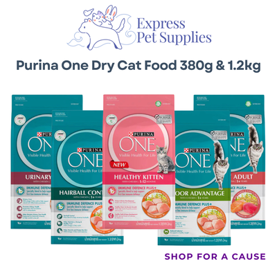 Purina One Dry Cat Food 380g & 1.2kg