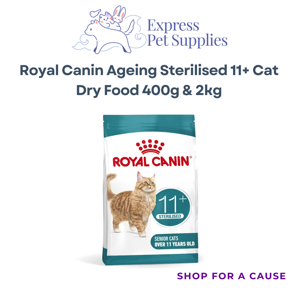 Royal Canin Ageing Sterilised 11+ (Replaced to Sterilised 12+) Cat Dry Food 400g & 2kg