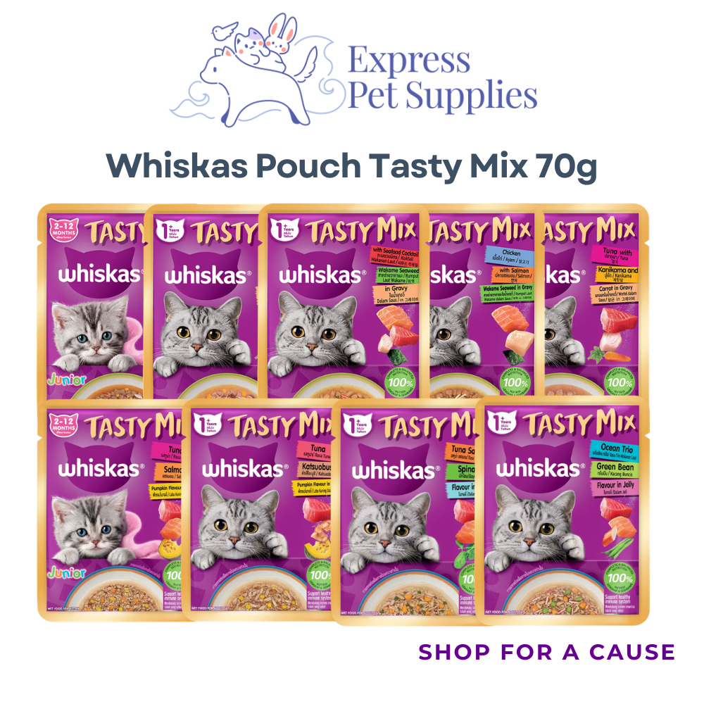Whiskas Pouch Tasty Mix Wet Cat Food- 70g