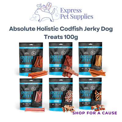 Absolute Holistic Codfish Jerky Dog Treats 100g