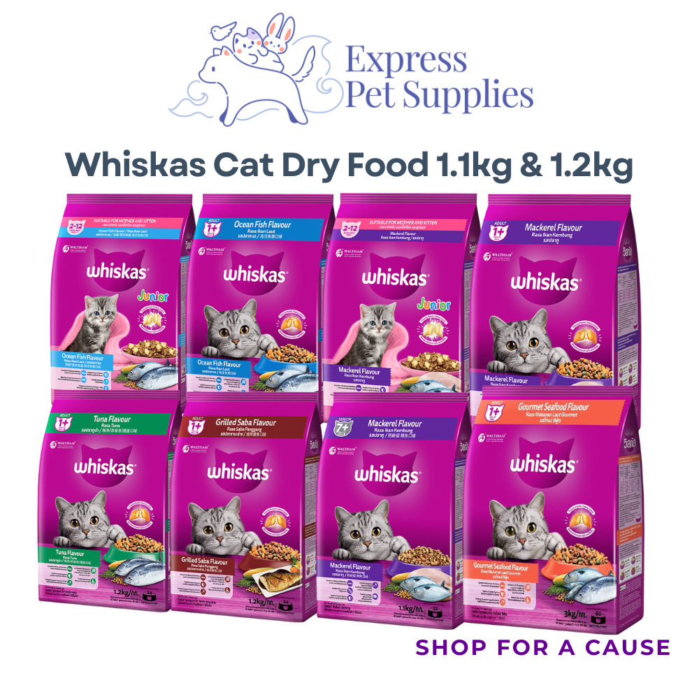 Whiskas Cat Dry Food 1.1kg & 1.2kg