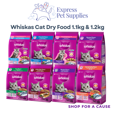 Whiskas Cat Dry Food 1.1kg & 1.2kg