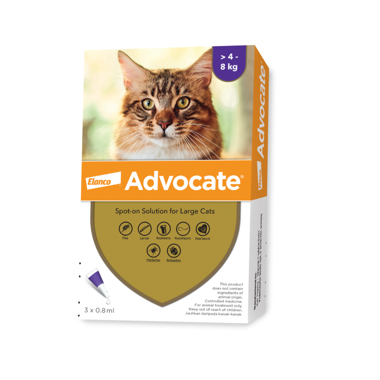 Elanco Advocate Flea and Heartworm Treatment for Cats