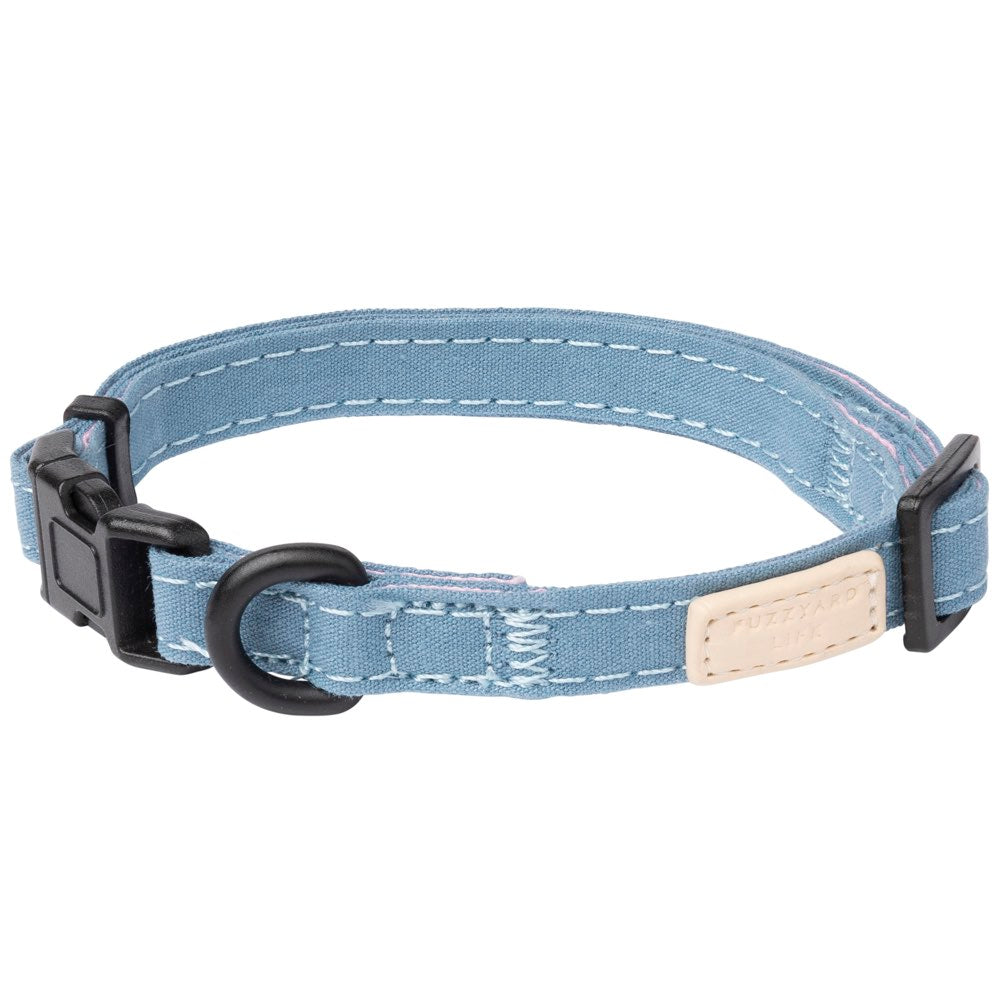 FuzzYard Life Dog Collar - French Blue [Size: Large]