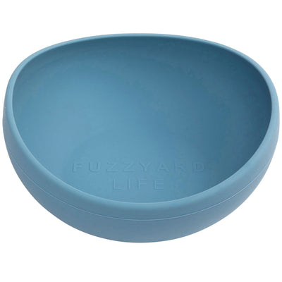 FuzzYard Life Silicone Dog Feeding Bowl - French Blue [Size: Large]