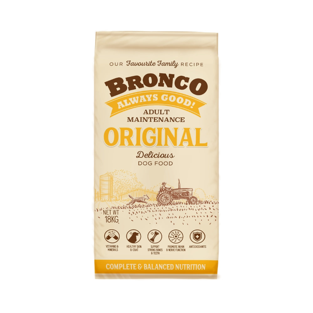 Bronco Original Adult Maintenance Dog Dry Food 18kg