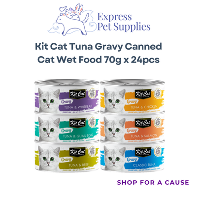 Kit Cat Tuna Gravy Canned Cat Wet Food 70g x 24pcs