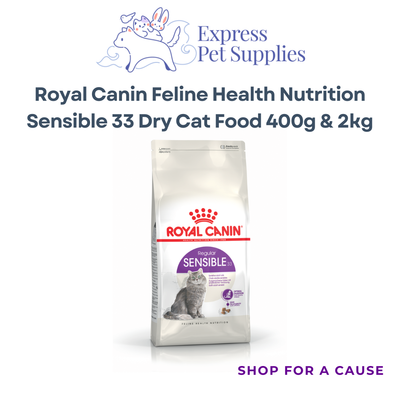 Royal Canin Feline Health Nutrition Sensible 33 Dry Cat Food 400g & 2kg