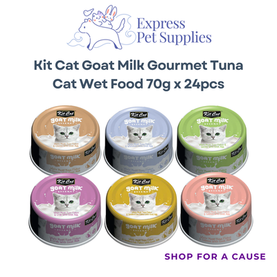 Kit Cat Goat Milk Gourmet Tuna Cat Wet Food 70g x 24pcs
