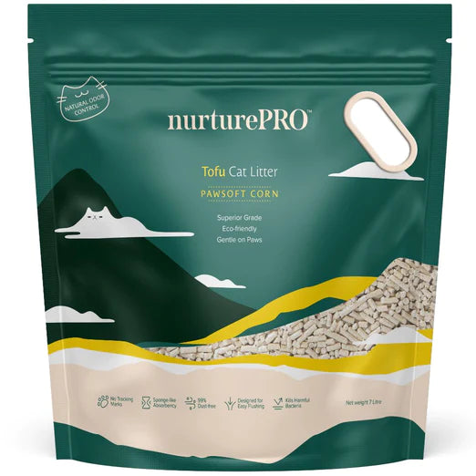 Nurture Pro Tofu Cat Litter 7L | Natural Tofu Litter | Fast Clumping | Low Dust | Odor Control | 4 Scents