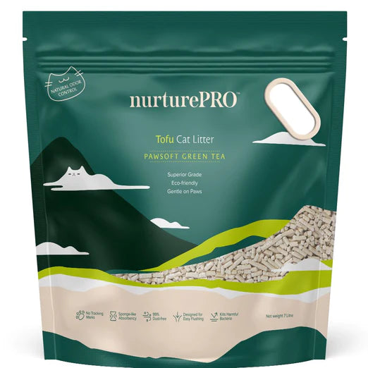 Nurture Pro Tofu Cat Litter 7L | Natural Tofu Litter | Fast Clumping | Low Dust | Odor Control | 4 Scents