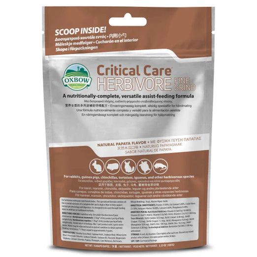 Oxbow Critical Care Small Animals Premium Recovery Food