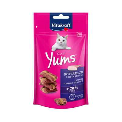 [CLEARANCE SALE] PRICE DROP Golden Redfish Flavor | Vitakraft Yum Series Cat Treats 40g | Other Flavors Available