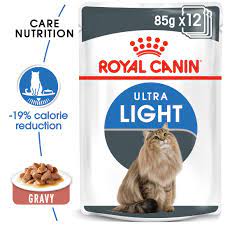 Royal Canin Feline Nutrition Ultra Light Adult Pouch Cat Food 85g x12