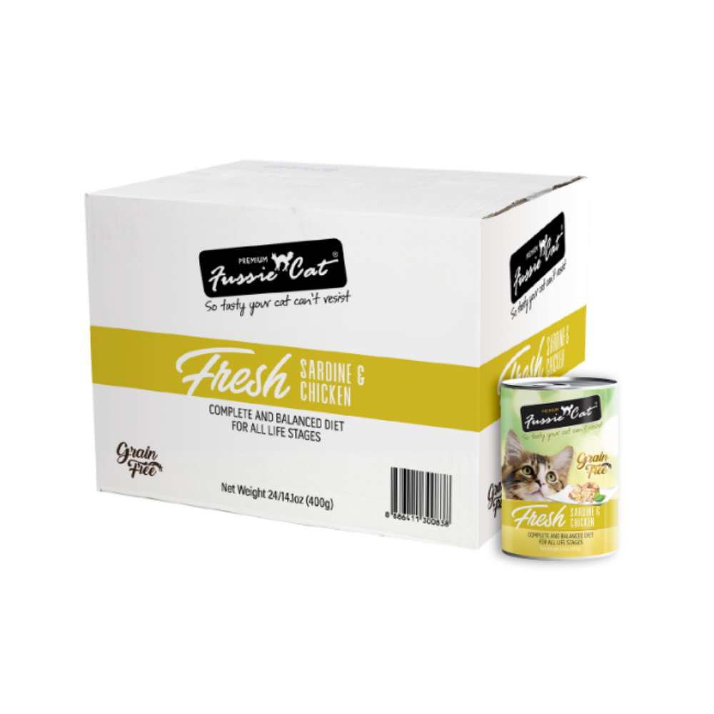Fussie Cat Premium Fresh Seafood Series Cat Wet Food 400g X24cans | Assorted Flavors