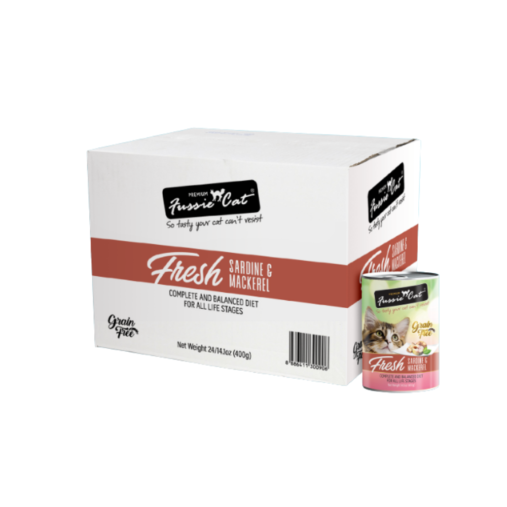 Fussie Cat Premium Fresh Seafood Series Cat Wet Food 400g X24cans | Assorted Flavors