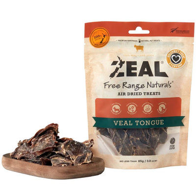 Zeal Dried Veal Tongue Dog Treats [Wt: 85 g]