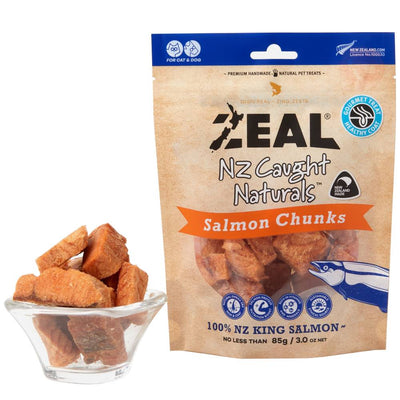 Zeal Freeze Dried Salmon Chunks Cat & Dog Treats [Wt: 85 g]