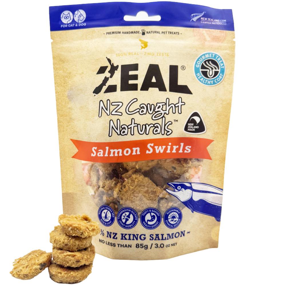 Zeal Freeze Dried Salmon Swirls Cat & Dog Treats [Wt: 85 g]